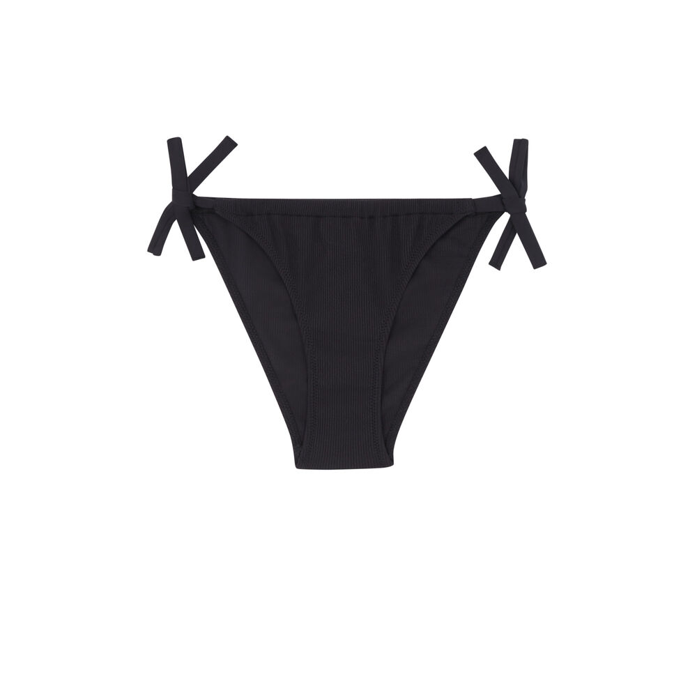 Parte de abajo de bikini a anudar - negro negro.
