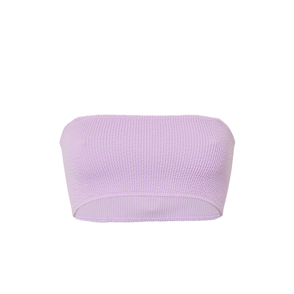 Parte de arriba de bañador tipo corpiño con tirantes desmontables - lilas violeta.