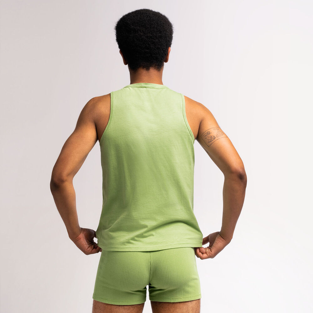 Top sin mangas unisex de punto - verde verde.