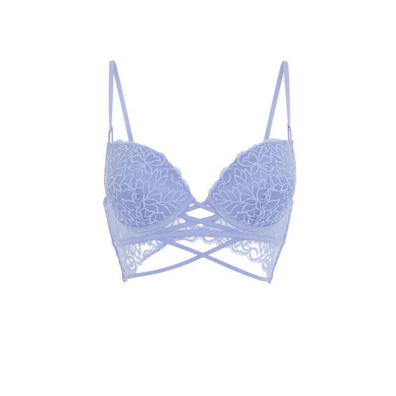 Sujetador push-up de encaje - azul cielo Sujetador push-up de encaje - azul cielo ;
