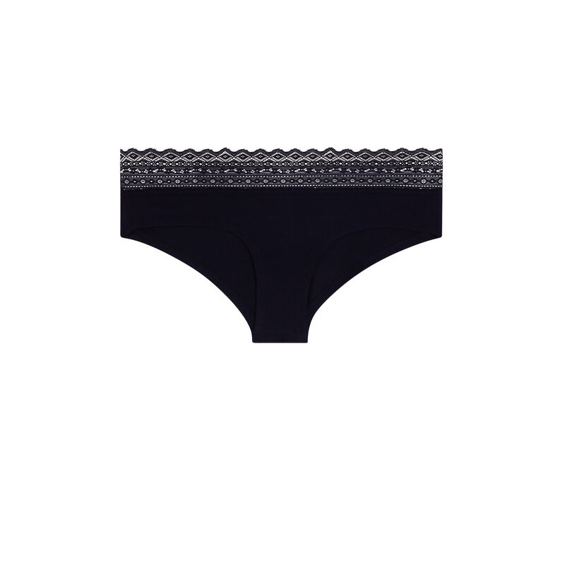 Braguita culotte de algodón lisa waistiz Braguita culotte de algodón lisa waistiz;