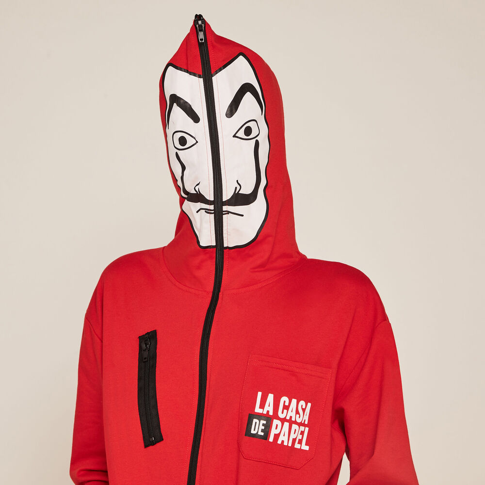 Mono pantalón de la casa de papel - rojo rojo.