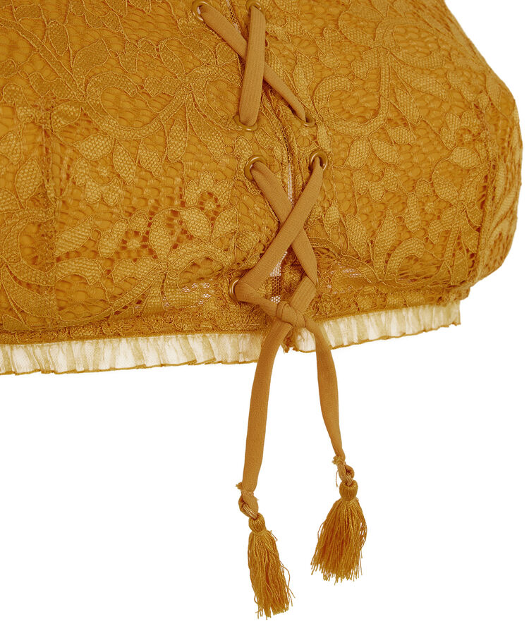 Sujetador sin tirantes ocre dorothiz yellow.