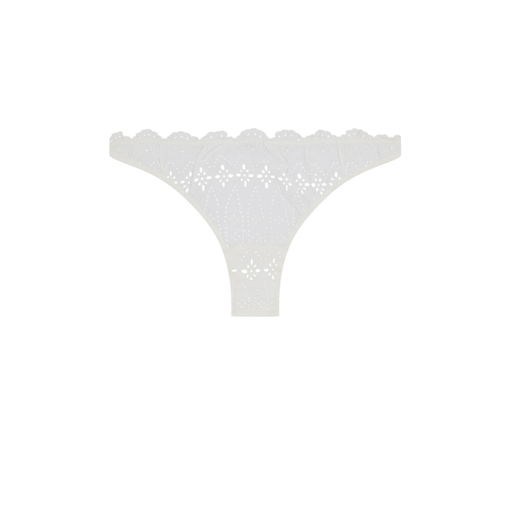 Braguita bordada - blanca blanco.