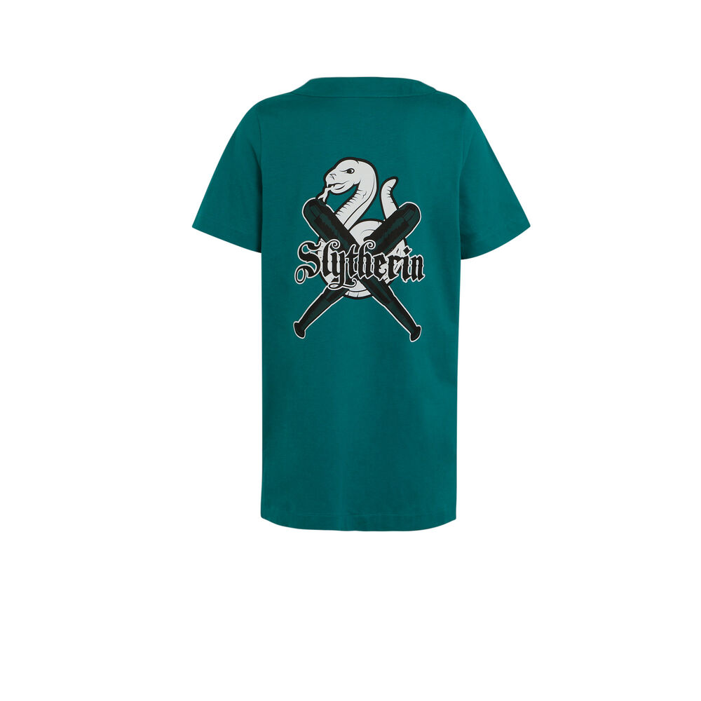 Camiseta larga slytherin - verde verde.
