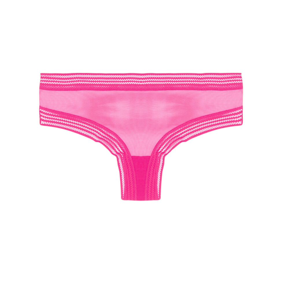 Braguita culotte de tul - rosa rosa.