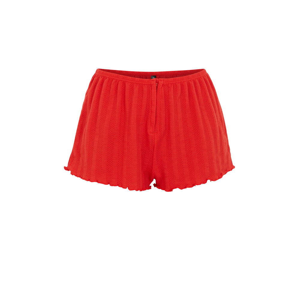 Short elástico en la cintura - rojo rojo.