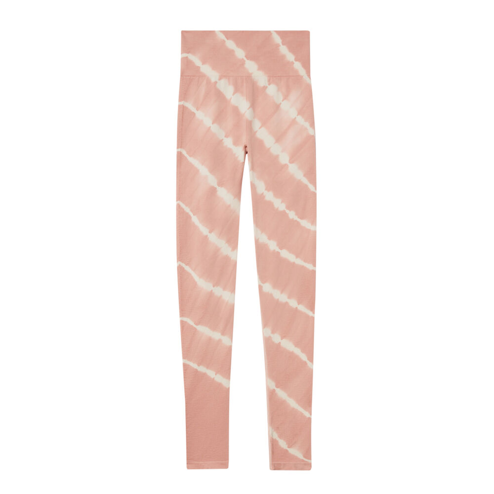 Leggings deportivos con efecto tie and dye - rosa rosa.