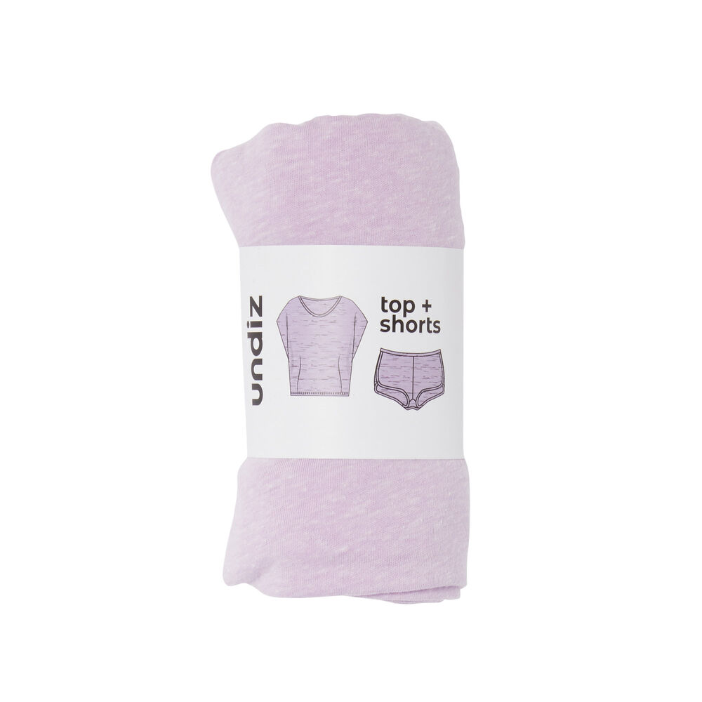 Juego de pijama liso - morado morado.