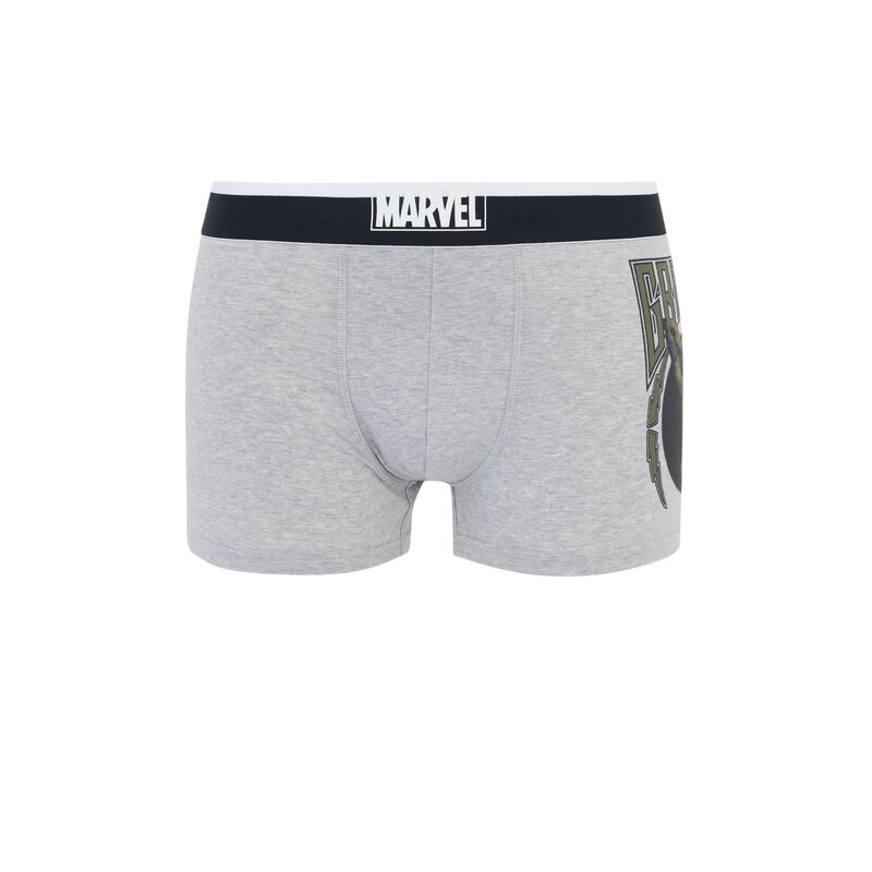 Bóxer de algodón con licencia marvel jesappelliz gris.