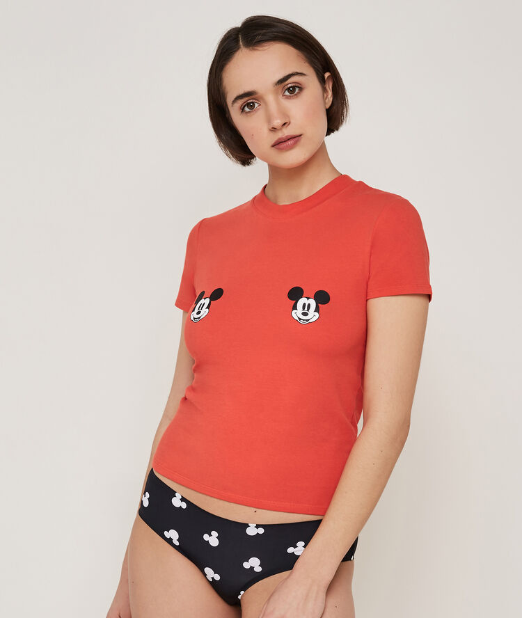 Braguita culotte con estampado de mickey mickeybookiz negro.
