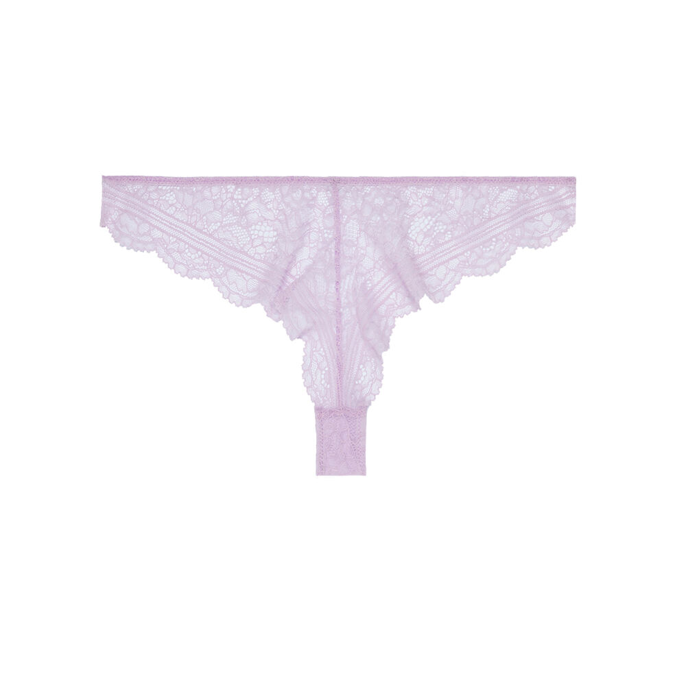 Braguita brasileña de encaje - morada morado.