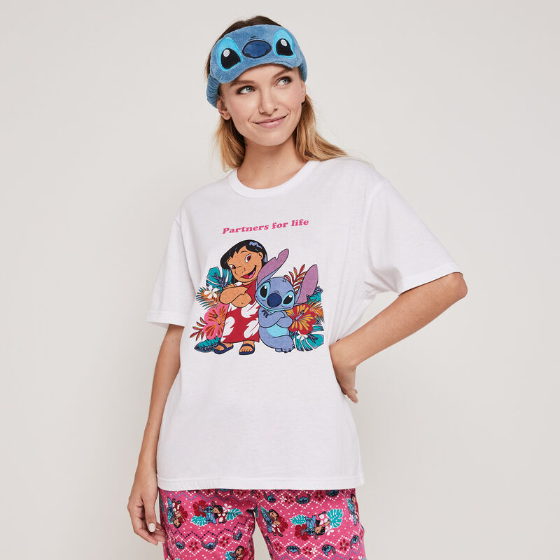 Conjunto de pijama top + pantalón estampado Stitch stitchiniz Conjunto de pijama top + pantalón estampado Stitch stitchiniz;