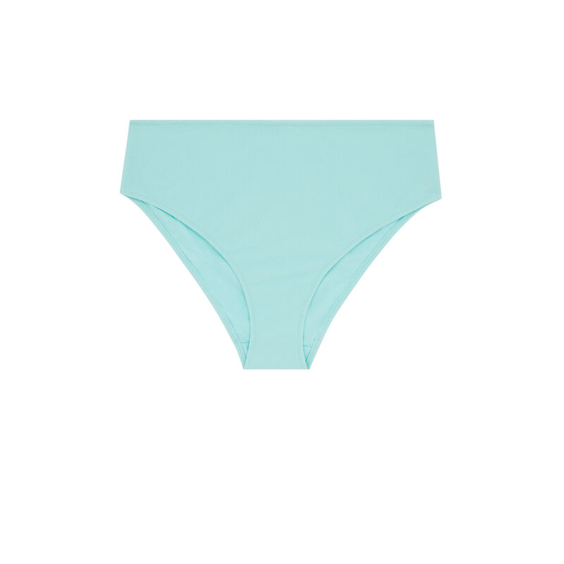 Parte de abajo de bikini braguita de talle alto - azul turquesa Parte de abajo de bikini braguita de talle alto - azul turquesa;