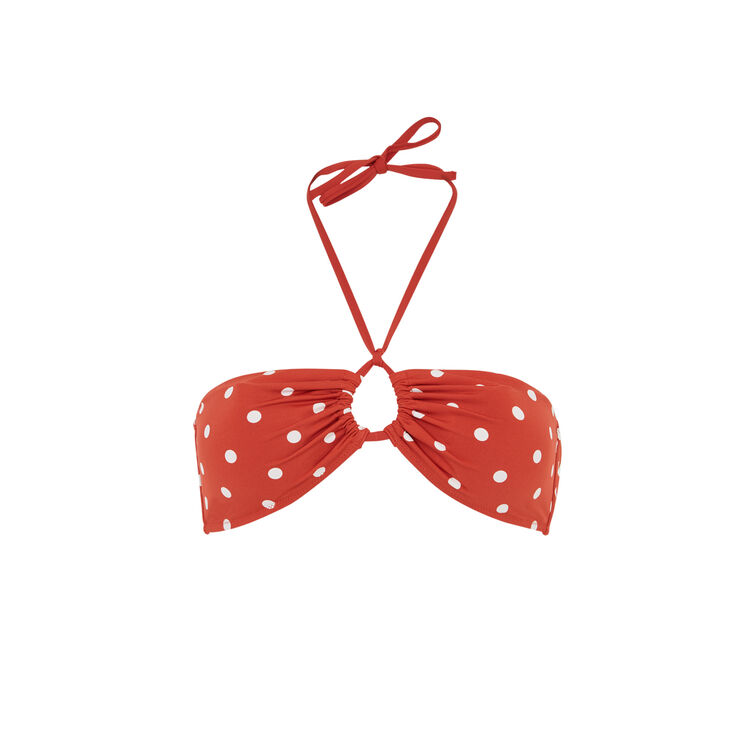 Top de bikini terracota sauvagiz con polka dots Top de bikini terracota sauvagiz con polka dots;