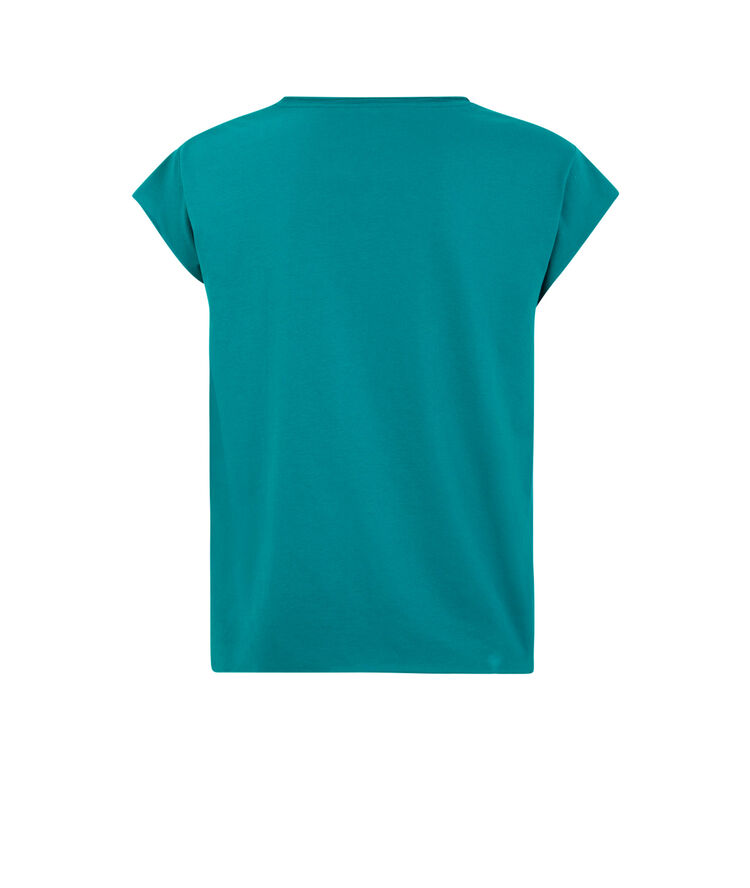 Top de manga corta con mensaje - verde verde.