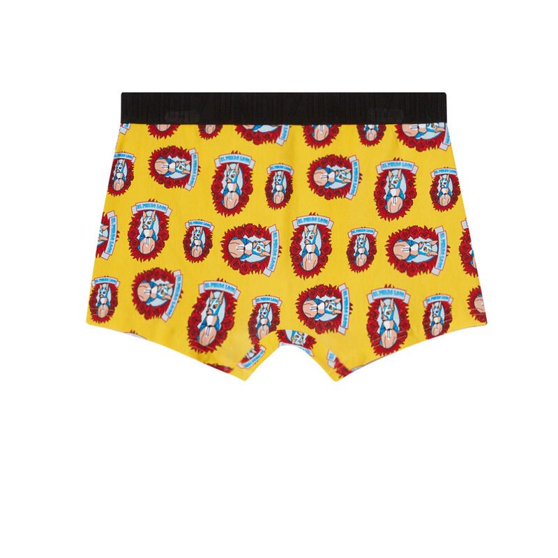 Bóxer con motivos de perros - amarillo Bóxer con motivos de perros - amarillo;