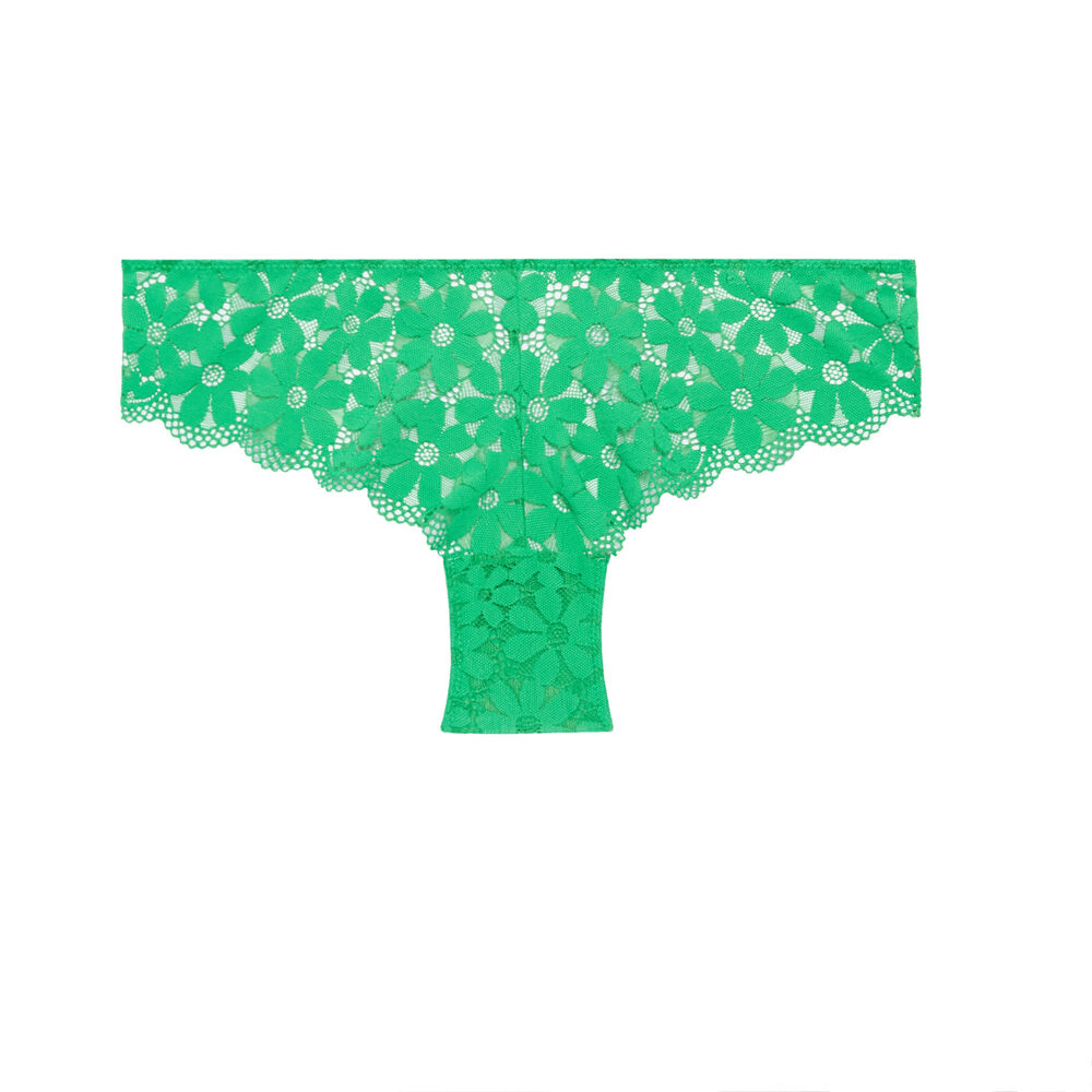 Braguita culotte de encaje - verde verde.