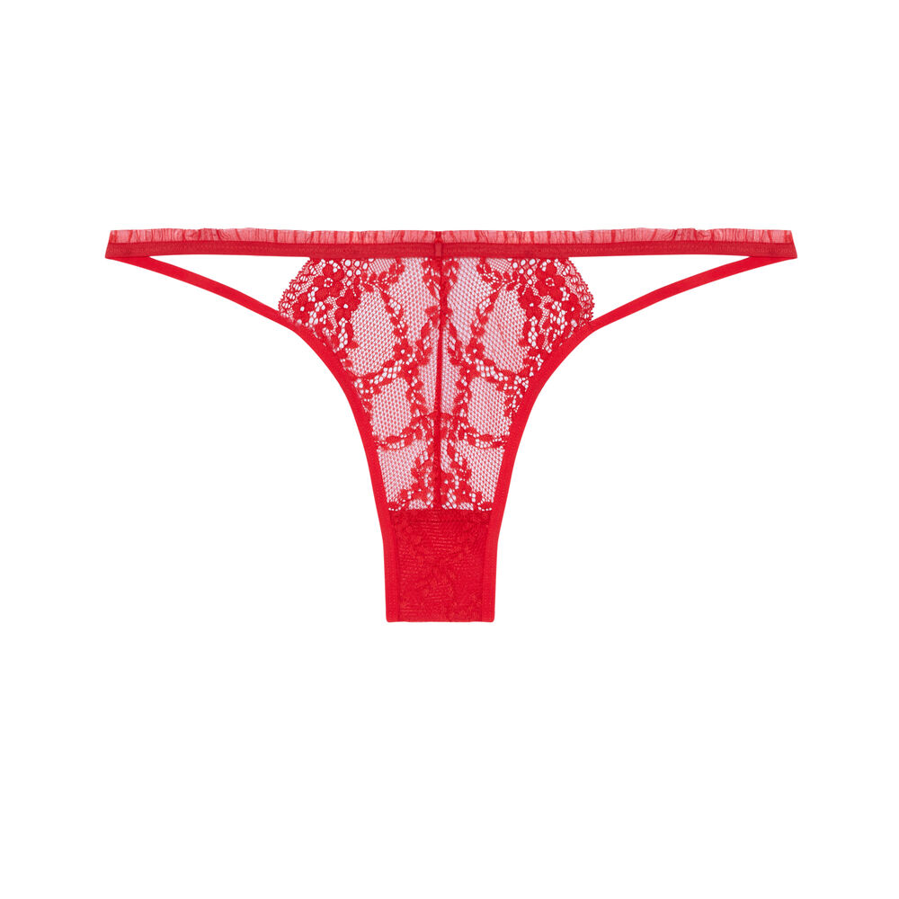 Braguita con lazos sexy - roja rojo.