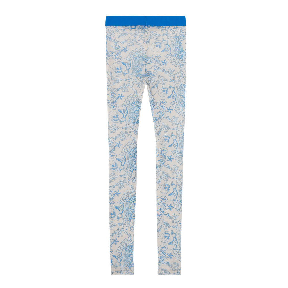 Leggings de rejilla efecto tatuaje - nude beis.
