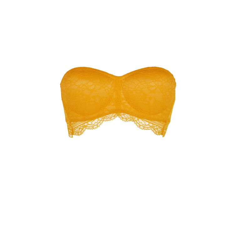 Sujetador sin tirantes azafrán everydayiz naranja.