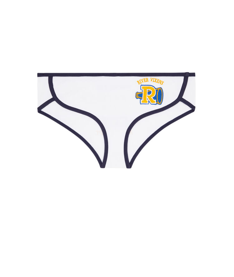 Braguita culotte de algodón con licencia riverdale riverdaliz blanco.
