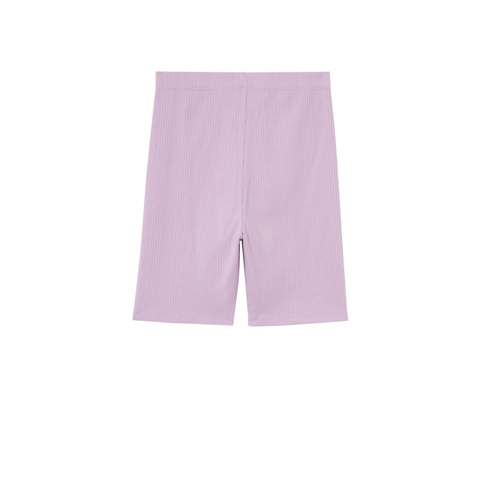 Pantalón ciclista liso - lila violeta.