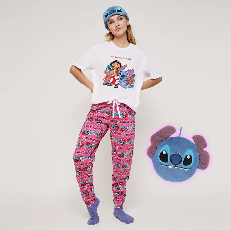 Conjunto de pijama top + pantalón estampado Stitch stitchiniz Conjunto de pijama top + pantalón estampado Stitch stitchiniz;