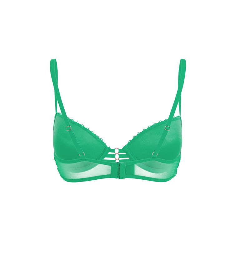 Sujetador push-up verde esmeralda triasiz verde.