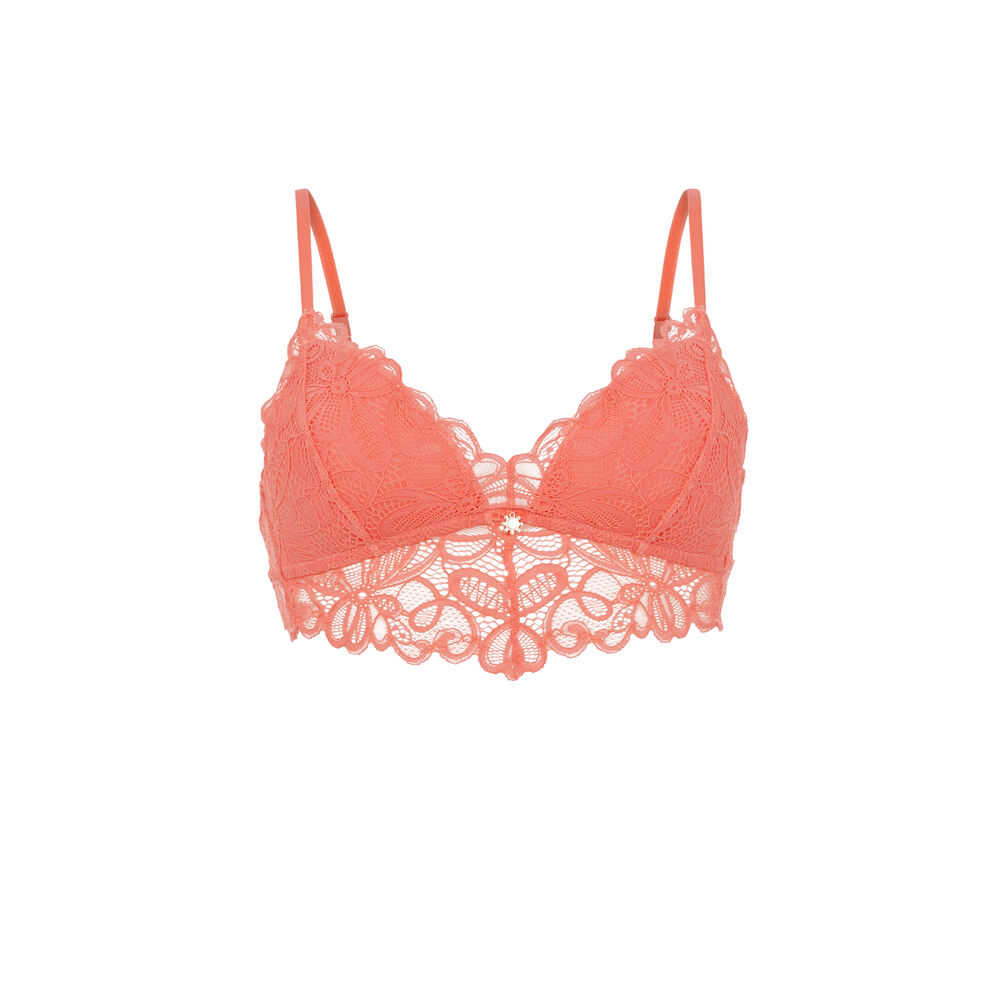 Soutien-gorge triangle sans armatures - rose rose.