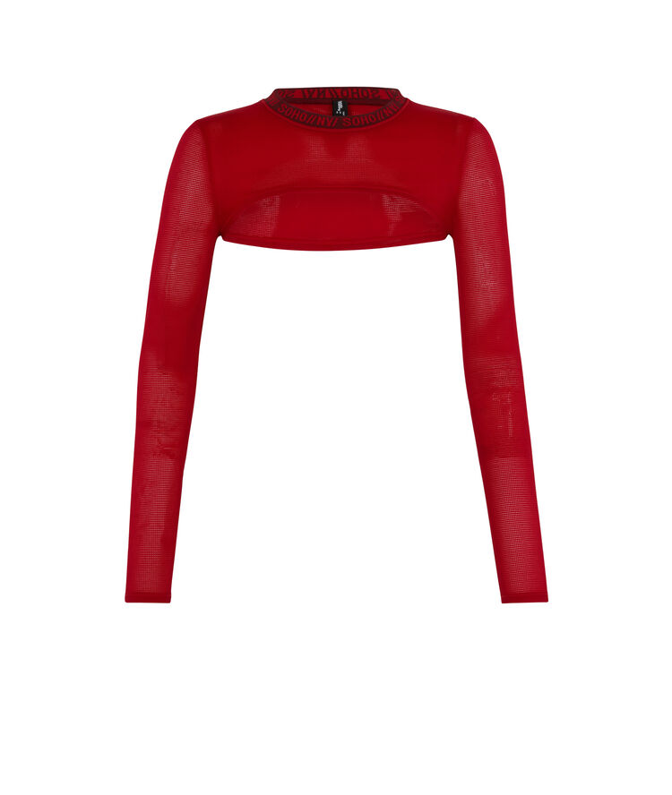 Top de sport court - rouge rouge.