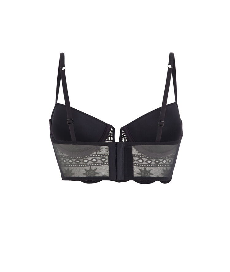 Sujetador corpiño push-up negro tocrobrodiz negro.