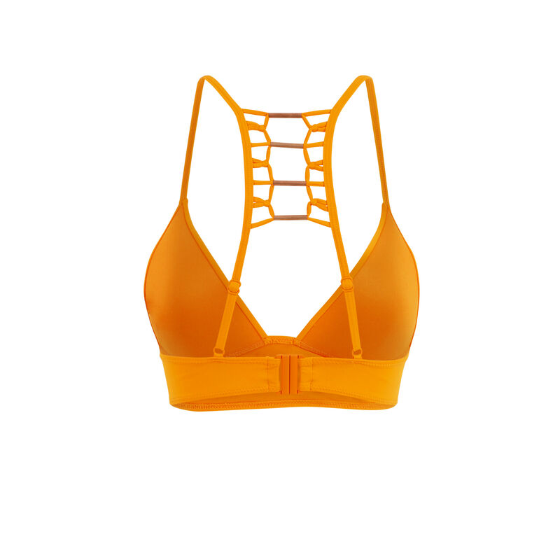 Parte de arriba de bikini triangular naranja afrotubiz Parte de arriba de bikini triangular naranja afrotubiz;
