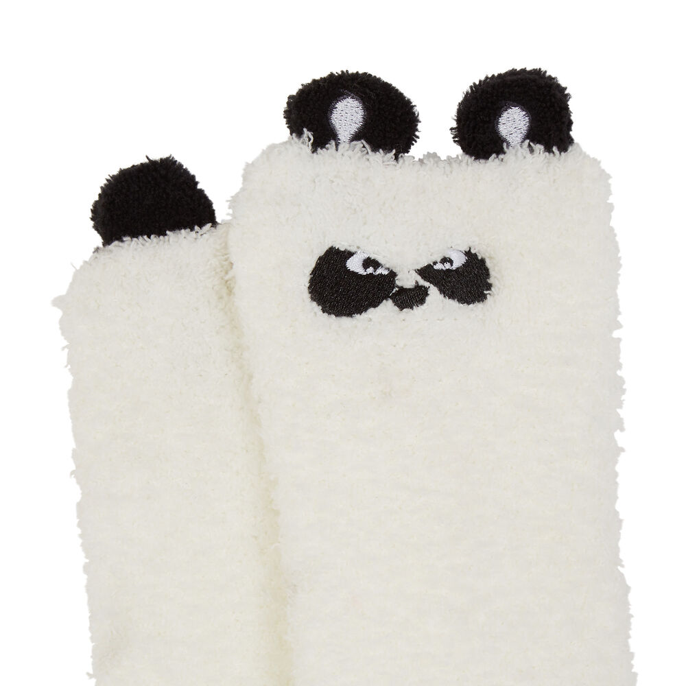 Calcetines de panda gruñón - blanco blanco.