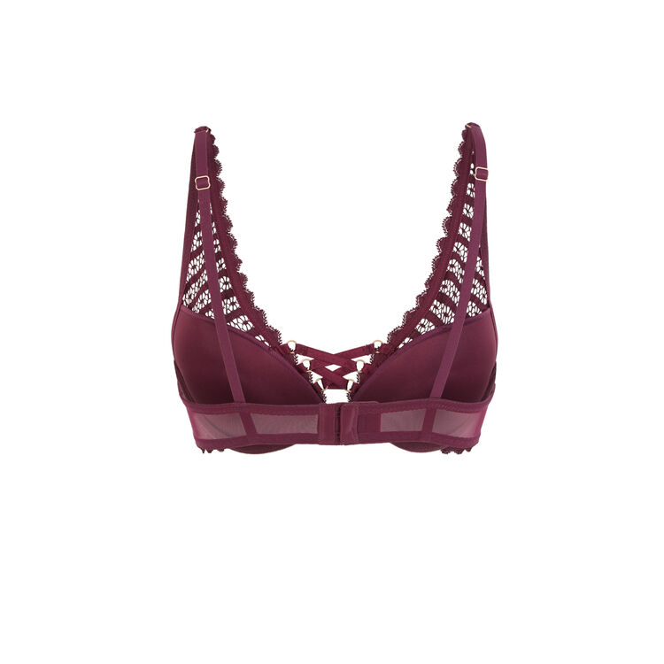 Sujetador push-up burdeos modiz Sujetador push-up burdeos modiz;