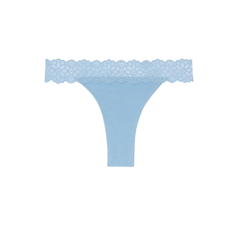 braguita brasileña con encaje elástico - azul braguita brasileña con encaje elástico - azul;