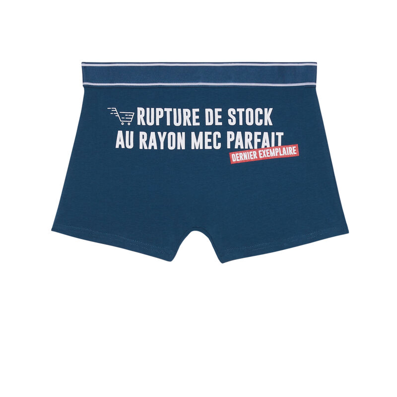 bóxer con mensaje rupture de mec parfait - azul bóxer con mensaje rupture de mec parfait - azul;