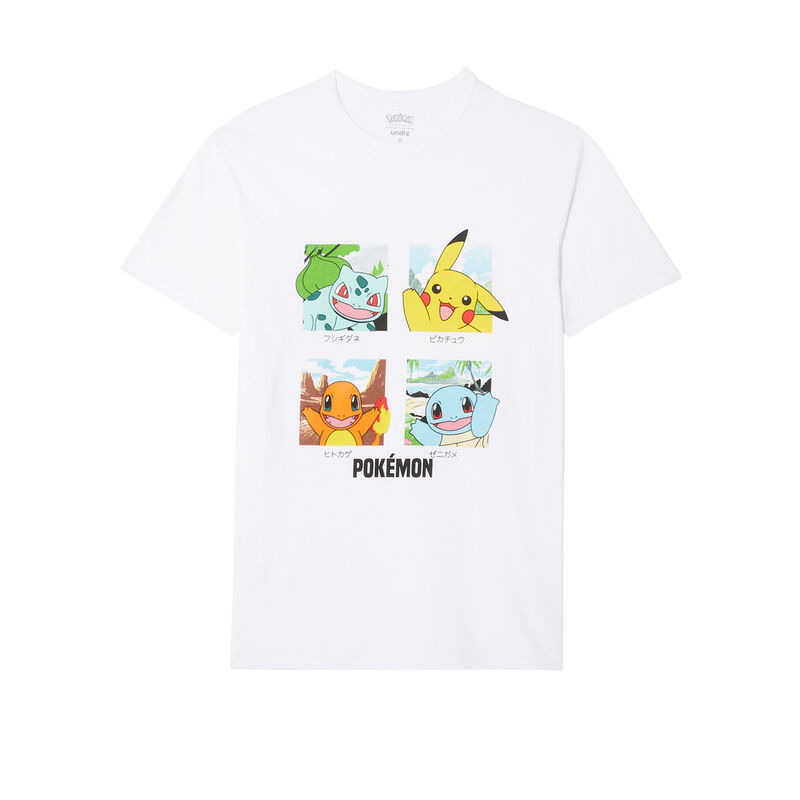 camiseta de Pokémon - blanca camiseta de Pokémon - blanca;