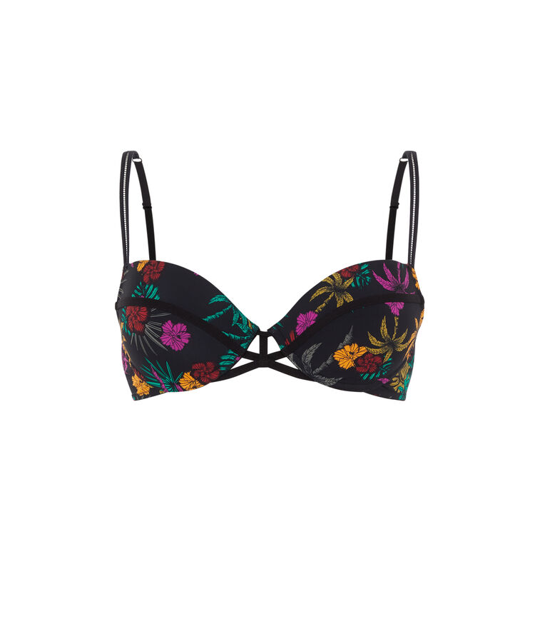 Sujetador push-up de microfibra - negro negro.