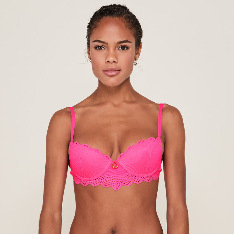 Sujetador corpiño push-up rosa Sujetador corpiño push-up rosa ;