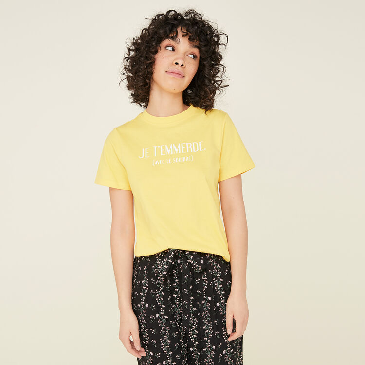 Camiseta amarilla joliefloriz yellow.