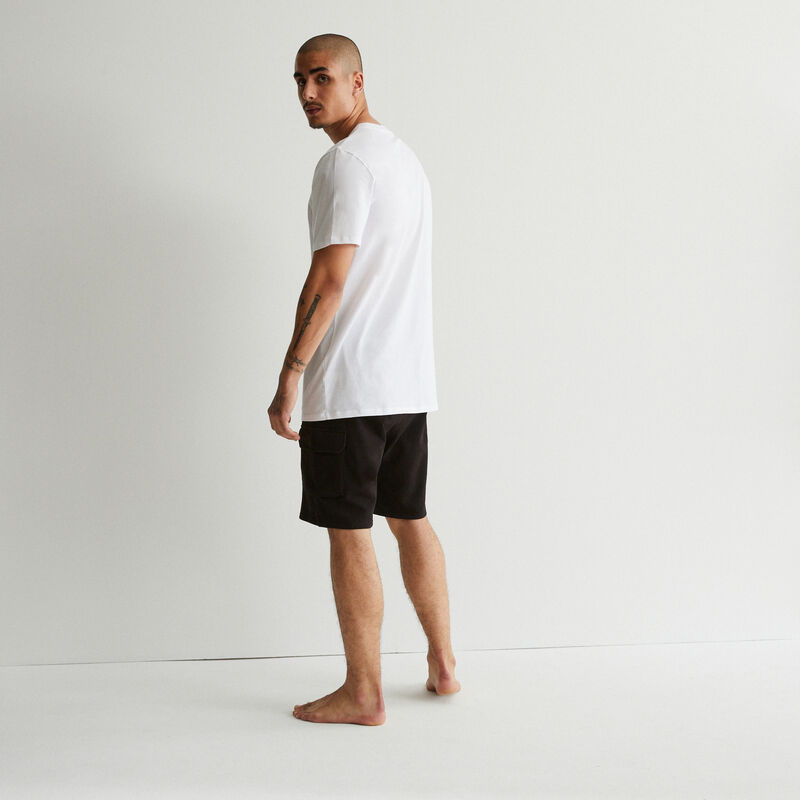 Conjunto de pijama con estampado de plátano - blanco Conjunto de pijama con estampado de plátano - blanco;