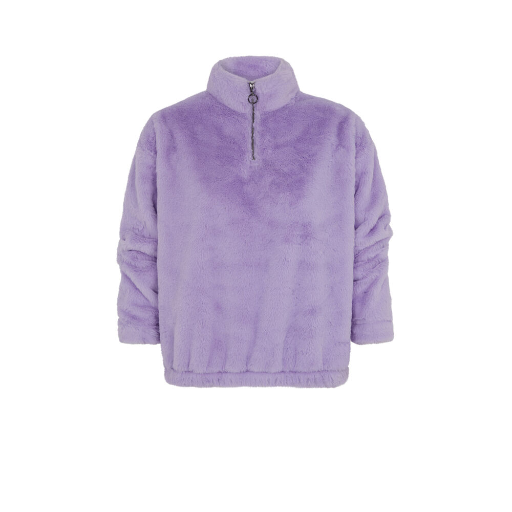 Sudadera de polar - morada morado.