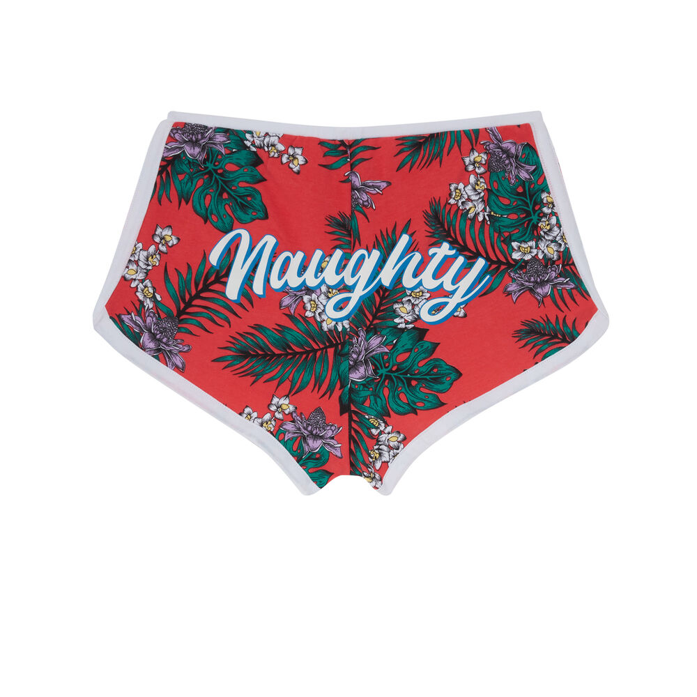 Braguita culotte con estampado meeko - coral coral.