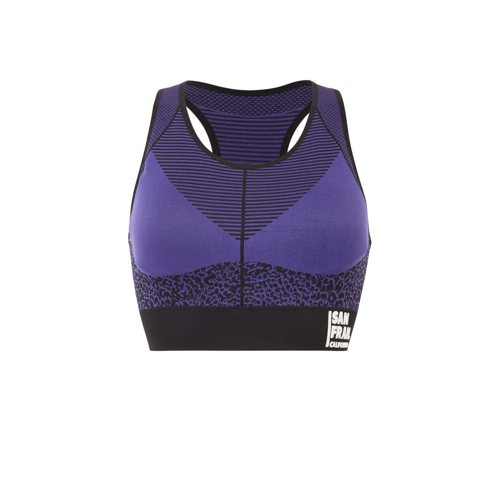 Sujetador con estampado de leopardo - violeta violeta.