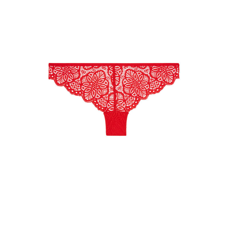 tanga dentelle rosace - rouge tanga dentelle rosace - rouge;