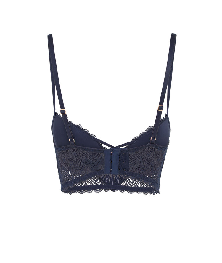 Sujetador corpiño push-up azul noche horoscopiz bleu nuit.