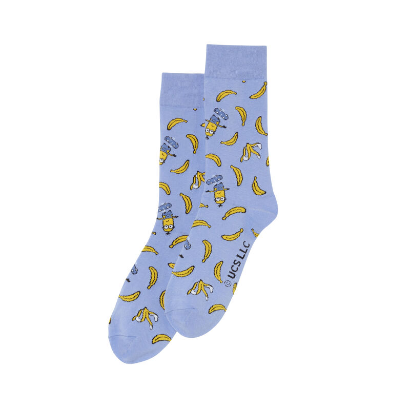 Calcetines Los Minions y plátanos - azul Calcetines Los Minions y plátanos - azul;