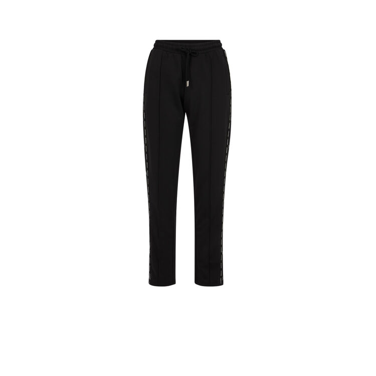 Pantalón de chándal con abertura en los laterales negro.