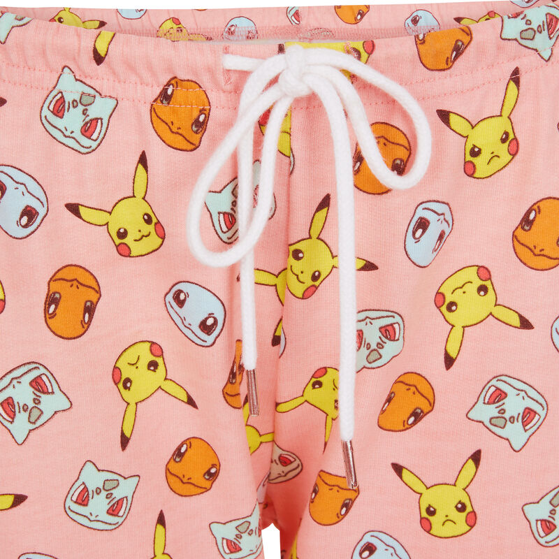Pantalón con estampado de pokemon pickacutiz rosa.
